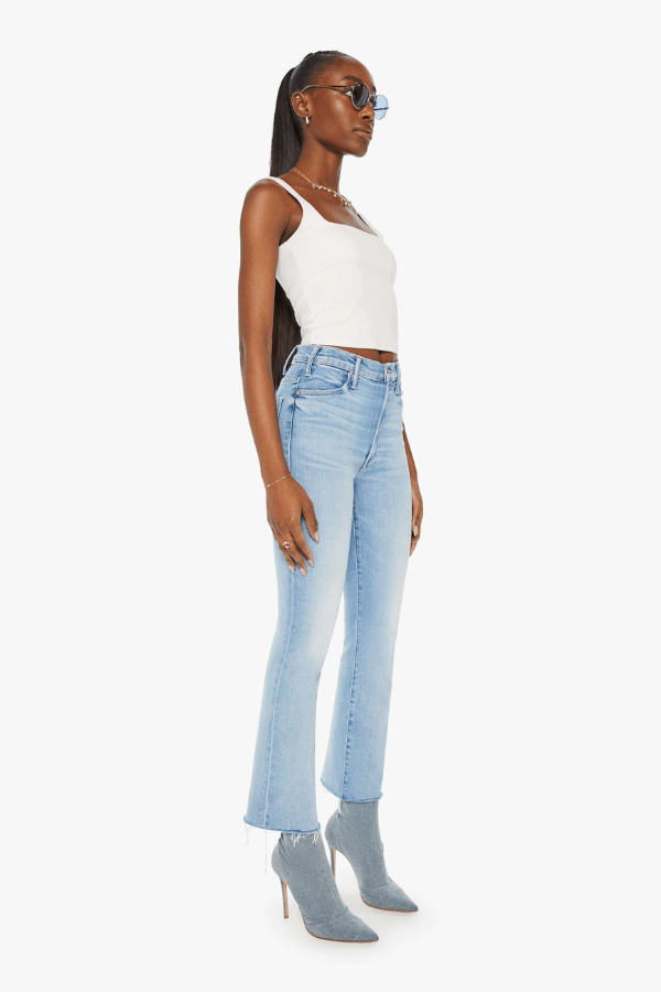 2024 Mother The Hustler Ankle Fray Flared Jeans size 26