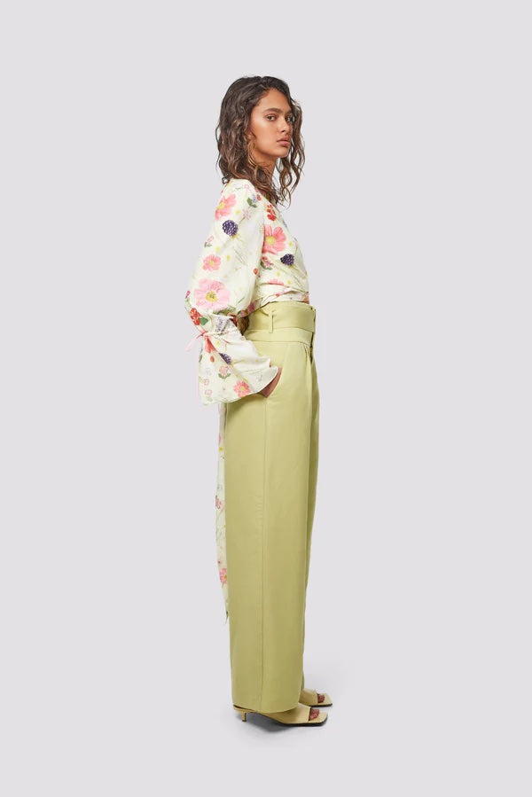 Zara Floral Pants - Gem