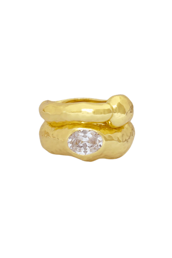 Mountain and Moon | Bleecker Ring Gold | Girls with Gems