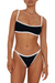 Hunza G | Tyler Bikini Black/White | Girls with Gems