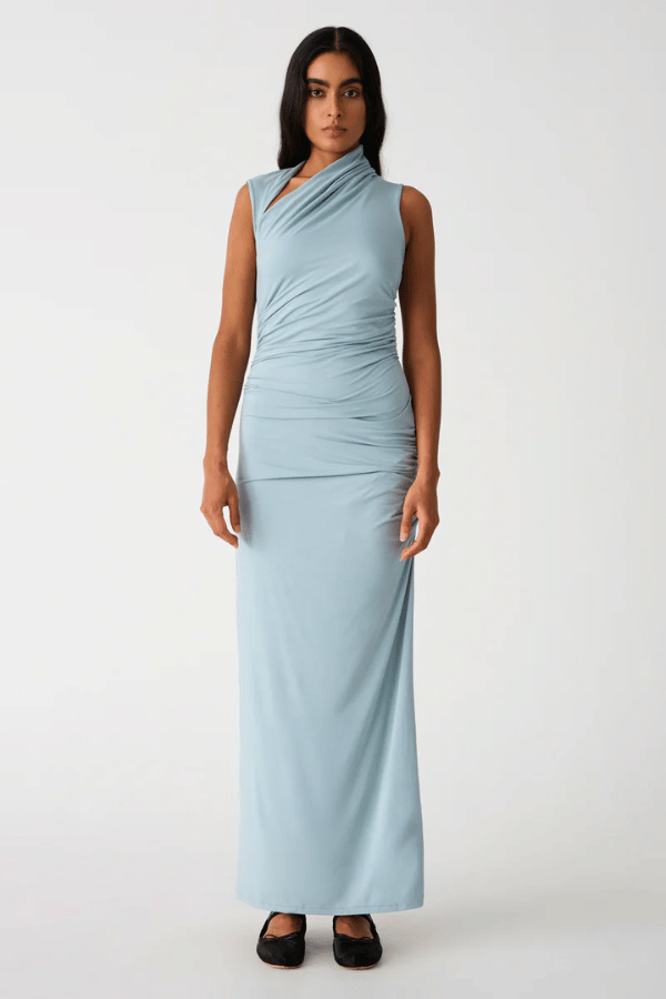 Misha | Albie Maxi Dress Seafoam Blue | Girls with Gems