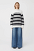 Camilla and Marc | Atticus Sweater White Navy Stripe | Girls with Gems