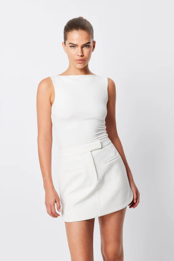 Mossman | Lourdes Mini Skirt Natural | Girls With Gems