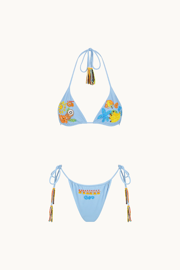 Cleonie Swim | Beaded Kini Set Jungle | Girls with Gems