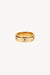 By Charlotte | 18k Gold Vermeil Trust Spinning Meditation Ring | Girls with Gems