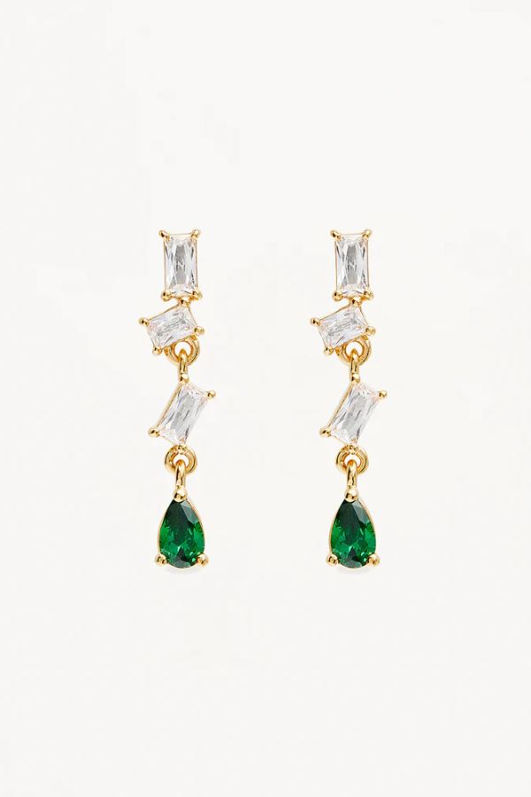 By Charlotte | Magnetic Soul Drop Earrings 18k Gold Vermeil | Girls with Gems