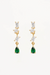 By Charlotte | Magnetic Soul Drop Earrings 18k Gold Vermeil | Girls with Gems