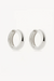 By Charlotte | Bold Large Hoops Sterling Silver | Girls with Gems