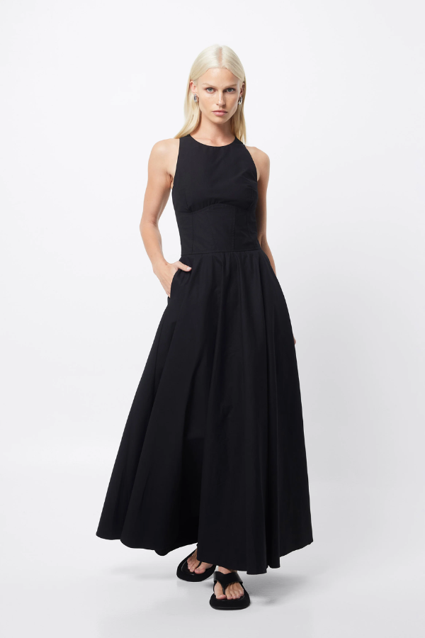 Mossman | Homage Maxi Dress Black | Girls with Gems