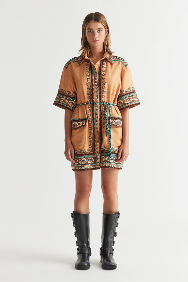 Antipodean | Zen Shirt Dress Porcini | Girls With Gems