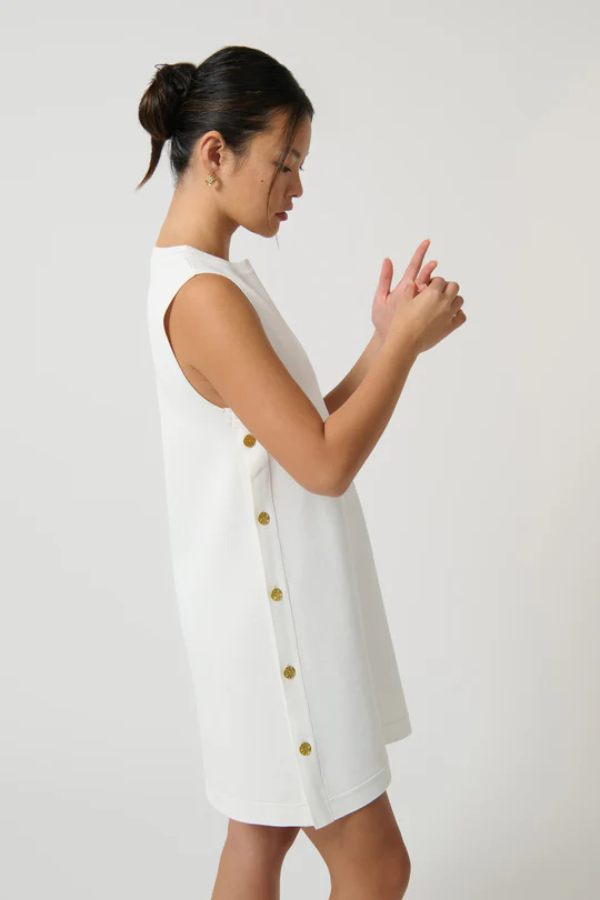 Onte | Selena Tunic White | Girls with Gems