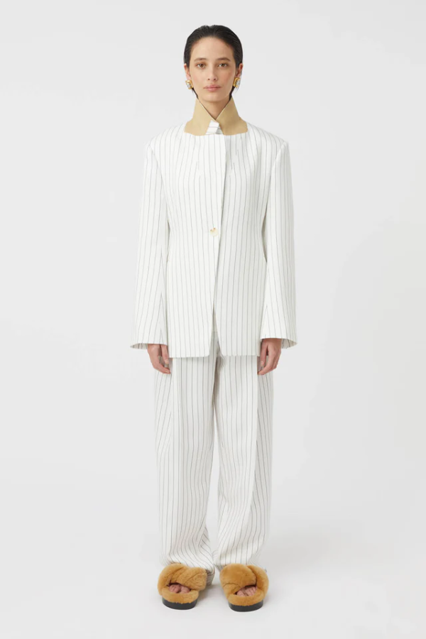 Camilla and Marc | Jagger Blazer White Pinstripe | Girls with Gems