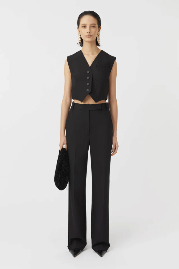 Camilla and Marc | Ortega Mini Vest Black | Girls with Gems