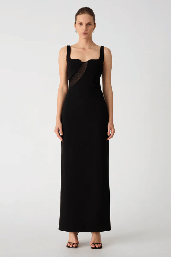 Misha | Daphne Maxi Dress Black | Girls with Gems