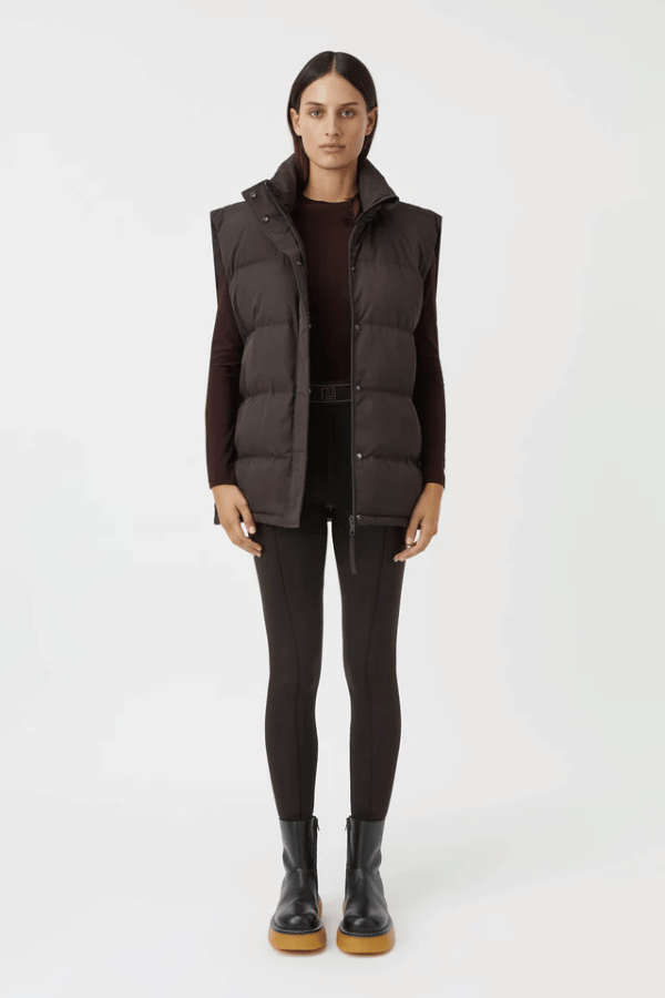 Camilla and Marc | Cedar Puffer Vest Mocha | Girls With Gems