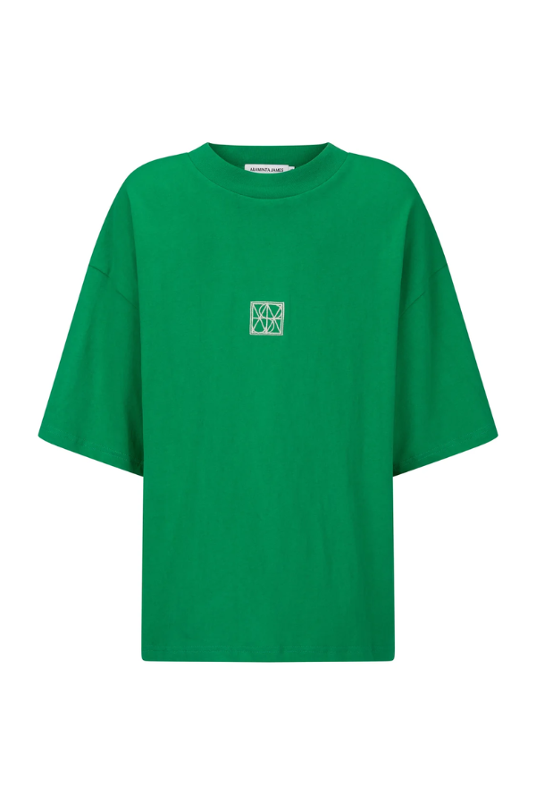 Araminta James | Monogram Classic Tee Deep Green | Girls with Gems