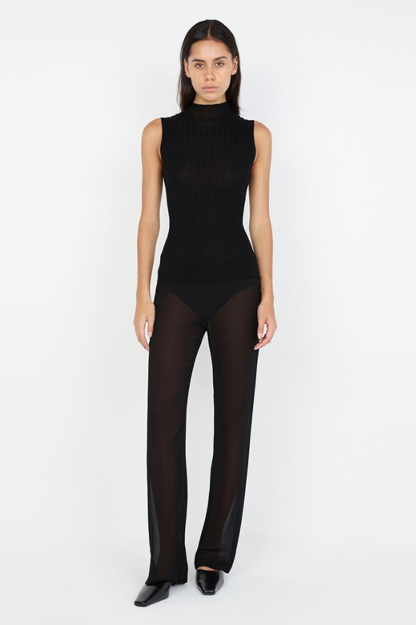 Bec and Bridge | Joni Sleeveless Top Black | Girls with Gems