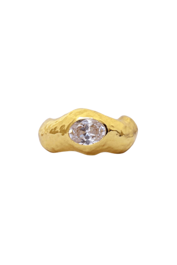 Mountain and Moon | Bleecker Ring Gold | Girls with Gems