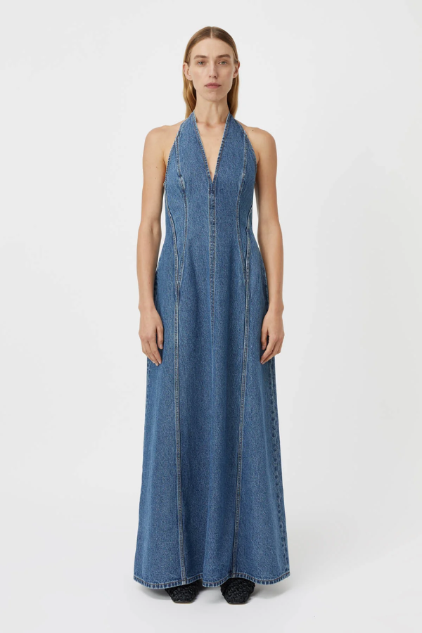 Camilla and Marc | Cascadia Denim Dress Classic Blue | Girls with Gems