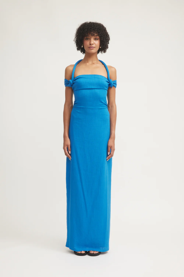 Tojhà | Rhodes Dress Azure Blue | Girls with Gems