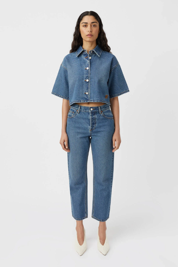 Camilla and Marc | Cortez Denim Shirt Classic Blue | Girls with Gems