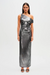 Misha | Nyra Metallic Gown Silver | Girls with Gems