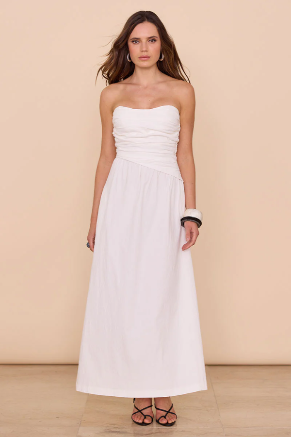 Sovere | Lyric Maxi Dress Off White | Girls with Gems