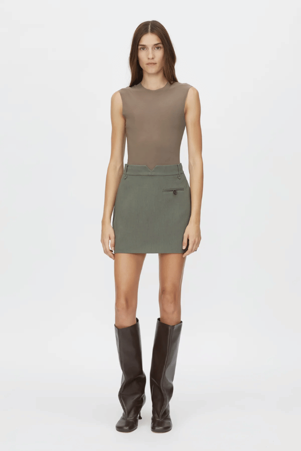 Saint Sleeveless Bodysuit Fawn