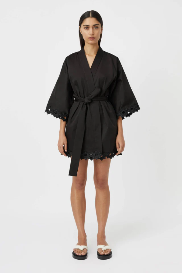 Camilla and Marc | Marina Robe Mini Dress Black | Girls with Gems