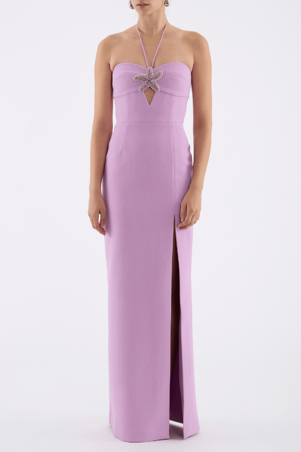 Rebecca Vallance | Chantara Halter Gown Lilac | Girls With Geems