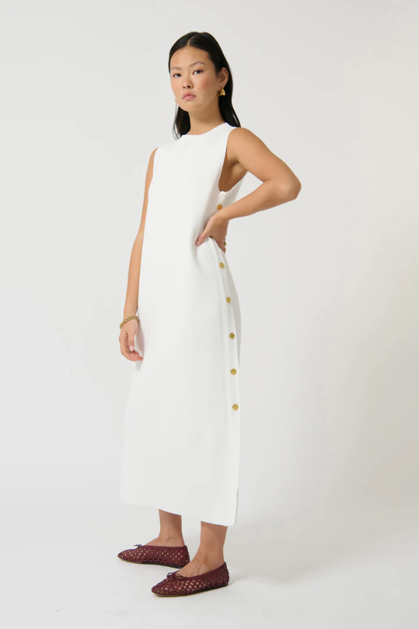 Onte | Selena Tunic Long White | Girls with Gems