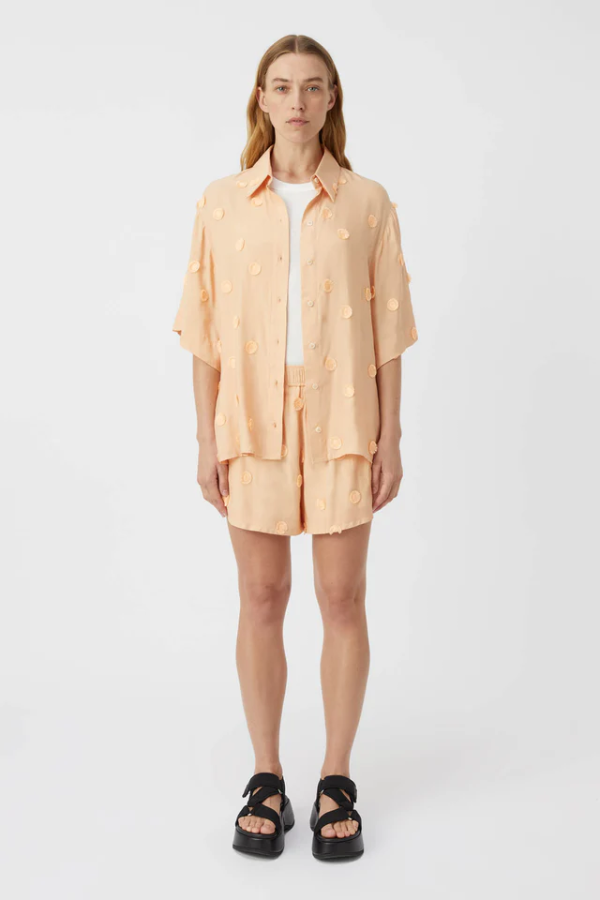 Camilla and Marc | Ottilie Shirt Apricot Sorbet | Girls with Gems