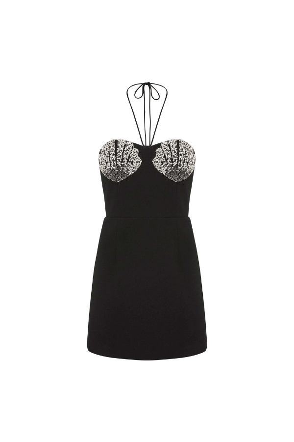 Rebecca Vallance | Cordelia Mini Dress Black | Girls with Gems