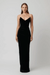 Effie Kats | Adele Gown Black Velvet | Girls with Gems