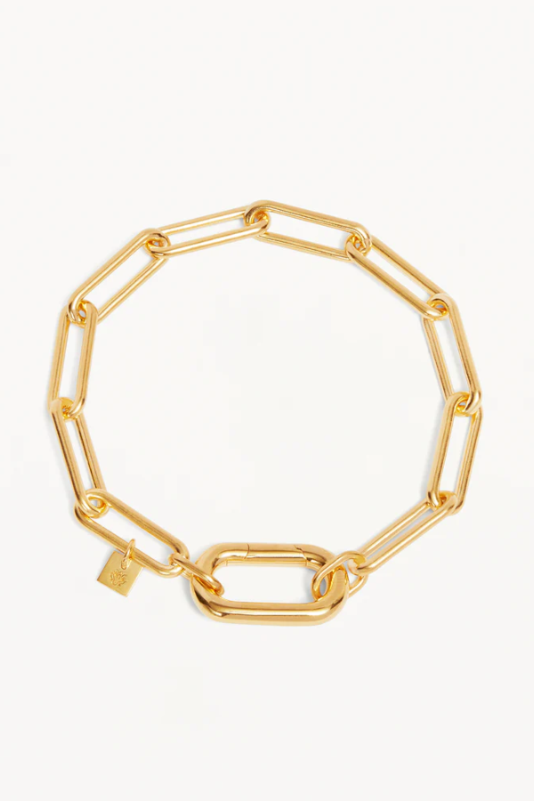 By Charlotte | With Love Annex Link Bracelet 18k Gold Vermeil | Girls with Gems