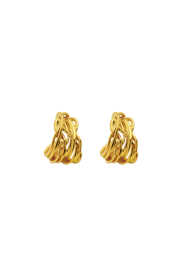 Amber Sceats | Mirlande Earrings Gold | Girls with Gems