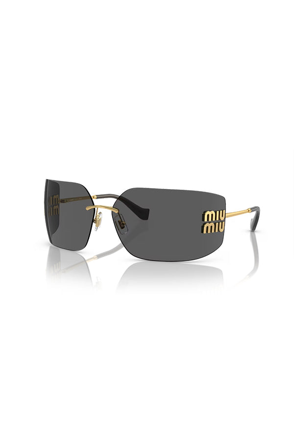 Miu Miu | MU 54YS Gold W/ Dark Grey | Girls With Gems