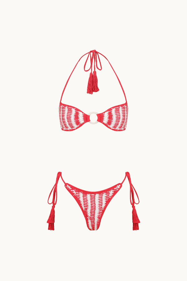 Cleonie Swim | Acai Crochet Kini Set Cherry | Girls with Gems