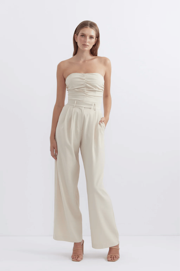 Pasduchas | Empyrean Trouser Dove Cream | Girls With Gems