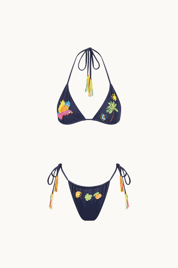 Cleonie Swim | Beaded Kini Set Tropicana | Girls with Gems