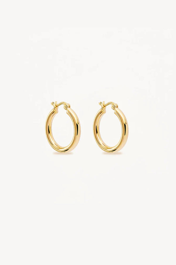 By Charlotte | 18k Gold Vermeil Sunrise Large Hoops | Girls with Gems