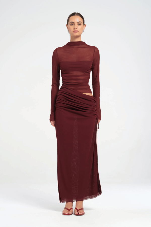 Mable Maxi Dress Plum