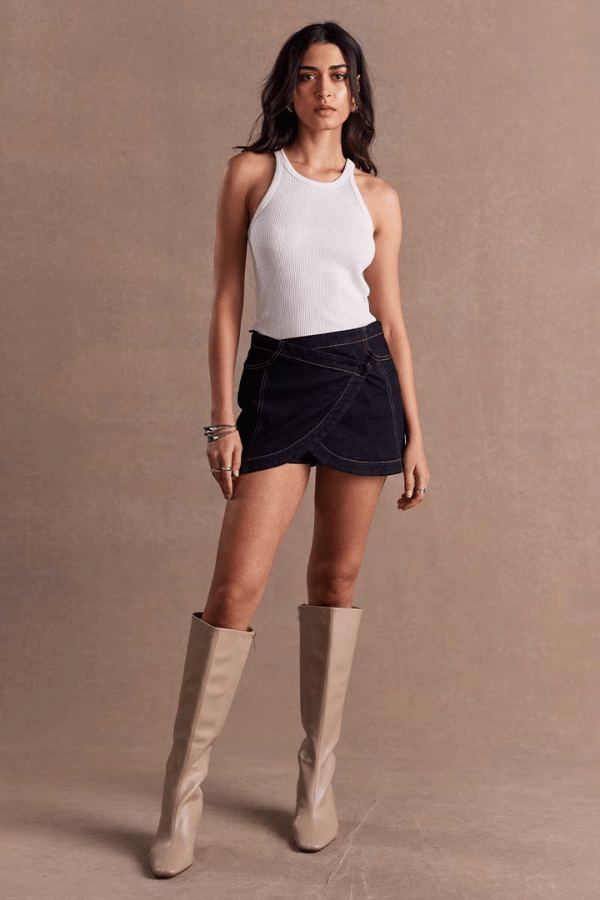 Sovere | Dusk Denim Skort Ink | Girls with Gems