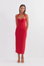 Pasduchas | Socialite Halter Midi Dress Flame | Girls With Gems