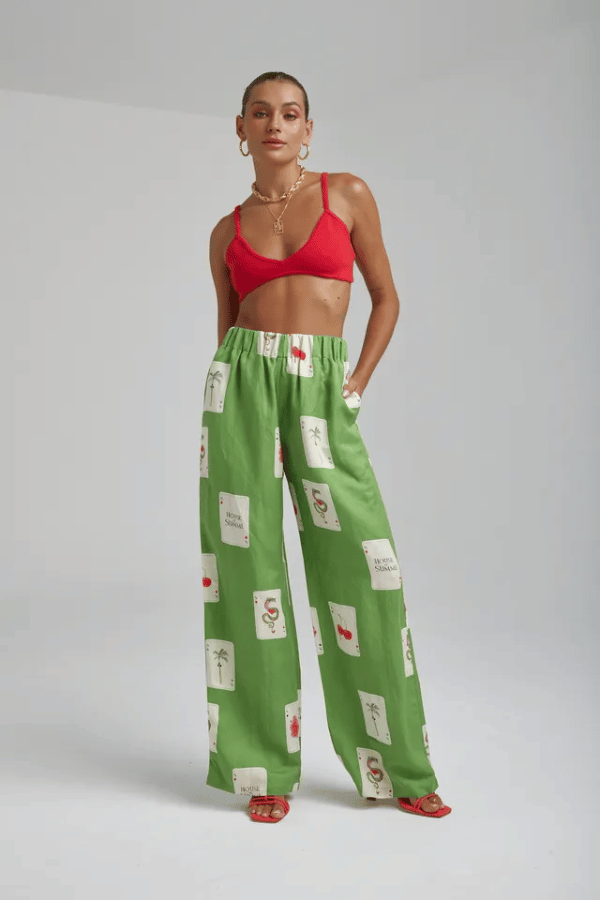 Summi Summi | Linen Pants House Of Summi Tarragon | Girls with Gems