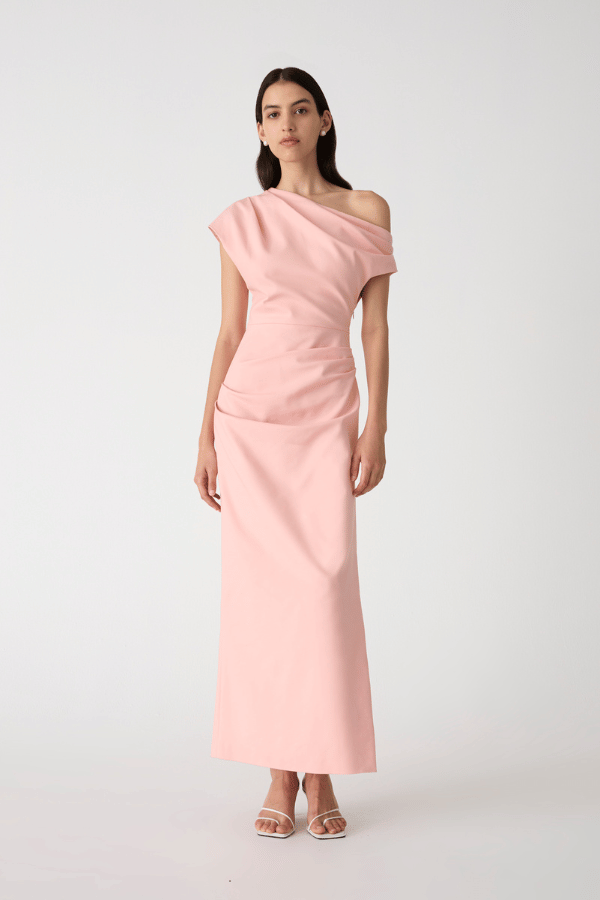 Misha | Gia Midi Dress Rose Quartz Pink | Girls with Gems