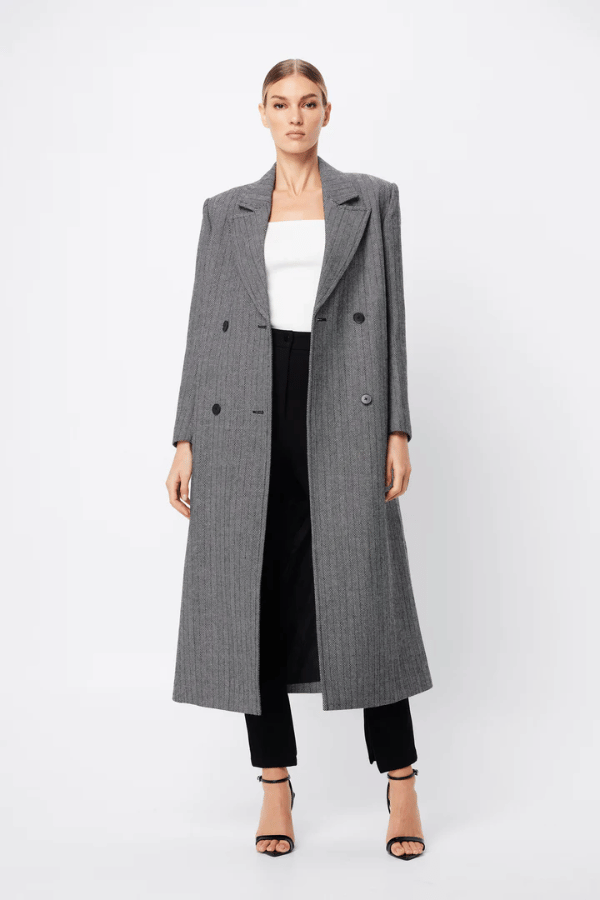 Mossman | Reformation Coat Houndstooth | Girls with Gems