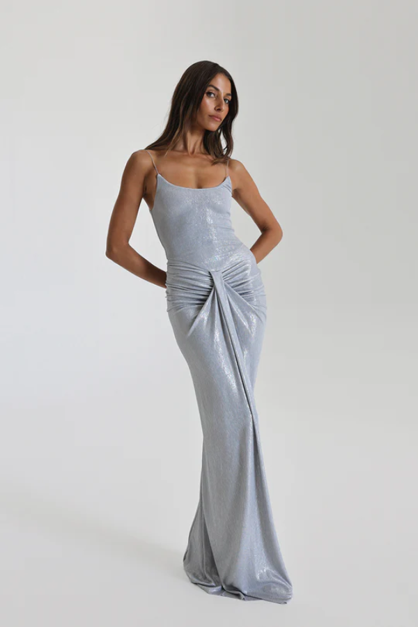 Natalie Rolt | Allora Gown Silver | Girls with Gems