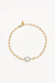 By Charlotte | Breathe Pearl Bracelet 18k Gold Vermeil | Girls with Gems