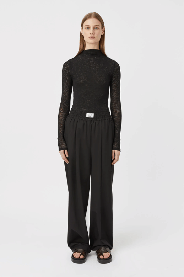 Matinee Long Sleeve Top Black